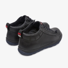 Camper Black Ankle Boots Mens - Peu Pista Online Ireland | KHVIJ0593